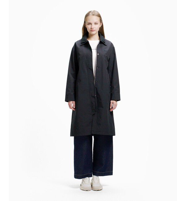 LACOSTE「ダブルカラーロングスプリングコート」|ステンカラーコート|