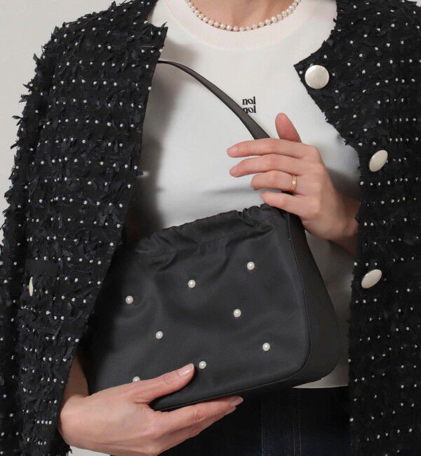 NOLLEY'S「【nolnol/ノルノル】タフタパールバッグ」|ハンドバッグ|