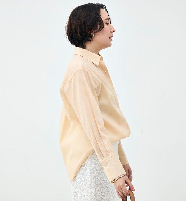 NOLLEY'S sophi「ウォッシャブルシアーオーガンジー2WAYシャツ」|シャツ・ブラウス|