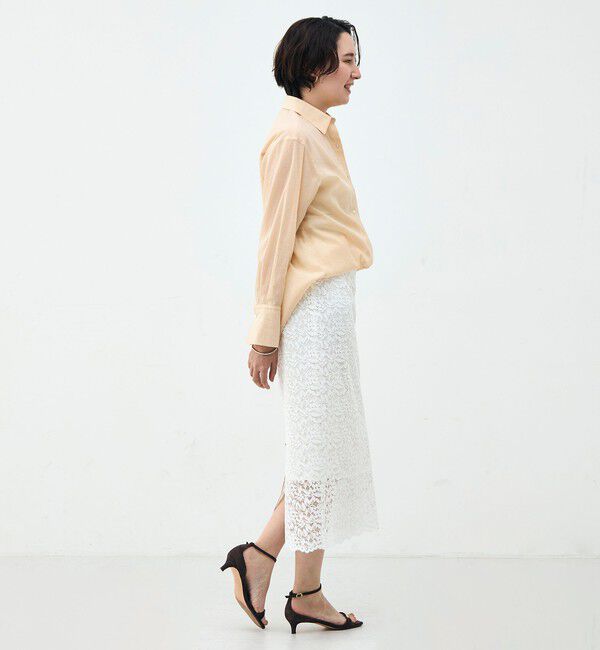 NOLLEY'S sophi「ウォッシャブルシアーオーガンジー2WAYシャツ」|シャツ・ブラウス|