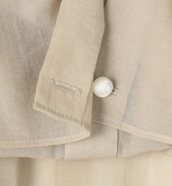 NOLLEY'S sophi「ウォッシャブルシアーオーガンジー2WAYシャツ」|シャツ・ブラウス|