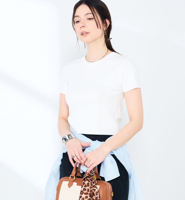 NOLLEY'S sophi「《手洗い可能/アンサンブル対応》マルチファンクション総針半袖プルオーバー」|ニット・セーター|