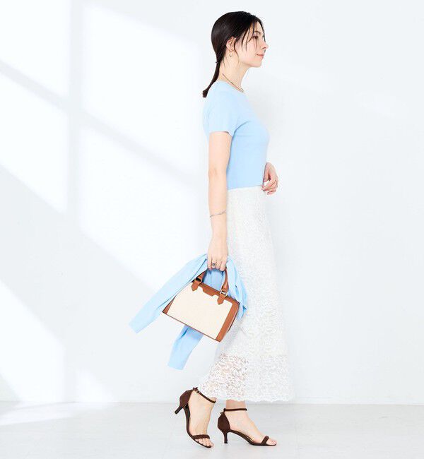 NOLLEY'S sophi「《手洗い可能/アンサンブル対応》マルチファンクション総針半袖プルオーバー」|ニット・セーター|