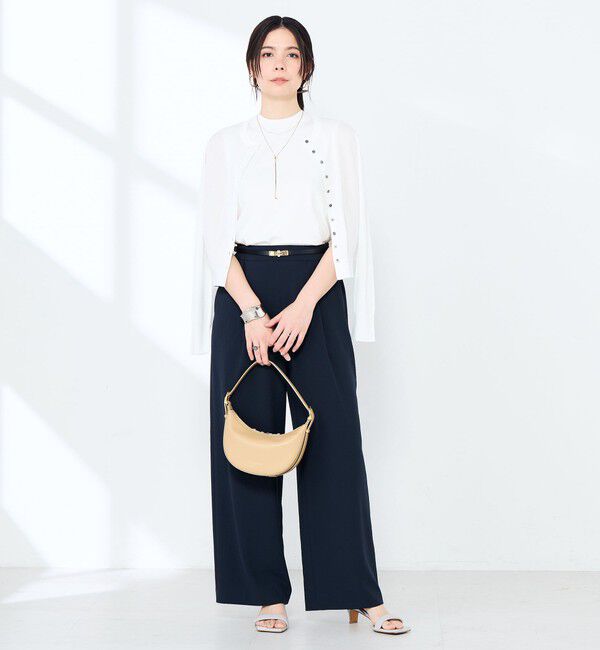 NOLLEY'S sophi「《手洗い可能/アンサンブル対応》マルチファンクションハイゲージクルーネックカーディガン」|カーディガン|