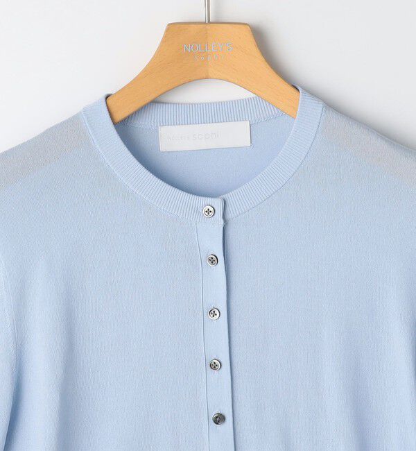 NOLLEY'S sophi「《手洗い可能/アンサンブル対応》マルチファンクションハイゲージクルーネックカーディガン」|カーディガン|