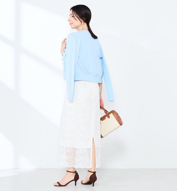 NOLLEY'S sophi「《手洗い可能/アンサンブル対応》マルチファンクションハイゲージクルーネックカーディガン」|カーディガン|