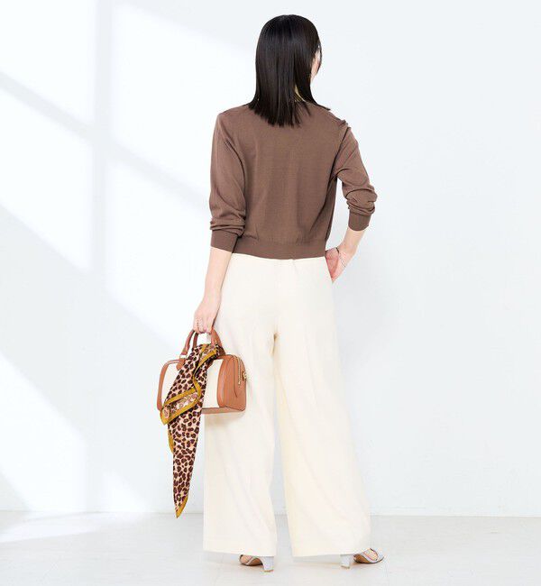 NOLLEY'S sophi「《手洗い可能/アンサンブル対応》マルチファンクションハイゲージクルーネックカーディガン」|カーディガン|