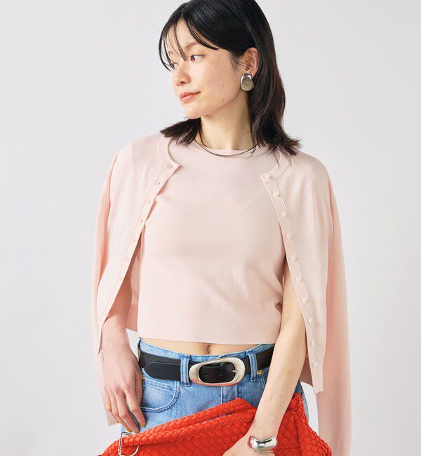 NOLLEY'S sophi「《手洗い可能/アンサンブル対応》マルチファンクションハイゲージクルーネックカーディガン」|カーディガン|