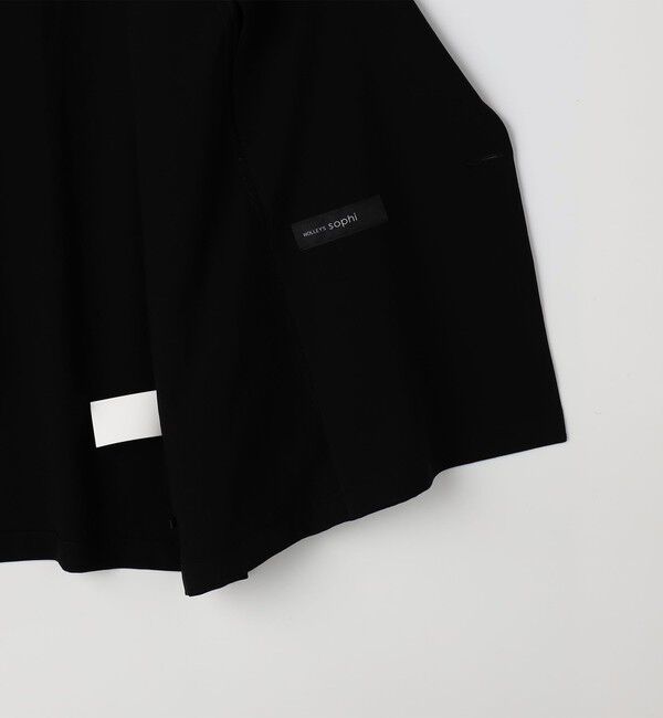NOLLEY'S sophi「《セットアップ対応》ウォッシャブルエアリージョーゼットドレープライトジャケット」|テーラードジャケット|