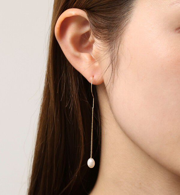 grace grace「【grace grace/グラスグラス】ハテナスウィングパールピアス」|ピアス|