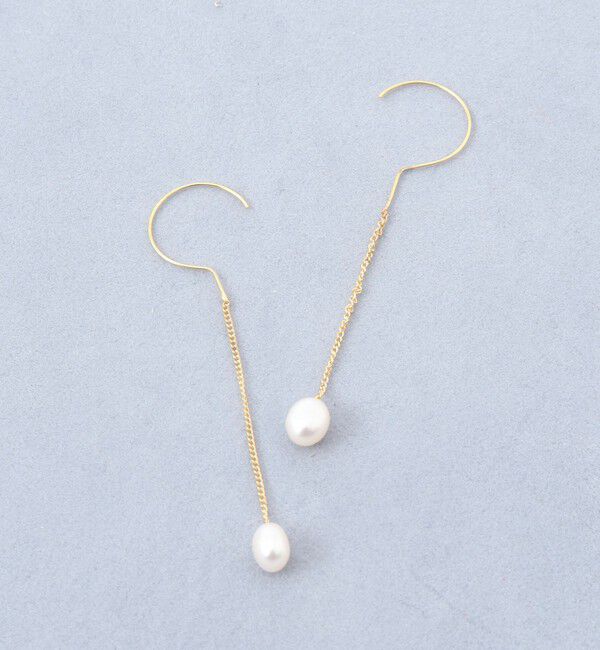 grace grace「【grace grace/グラスグラス】ハテナスウィングパールピアス」|ピアス|