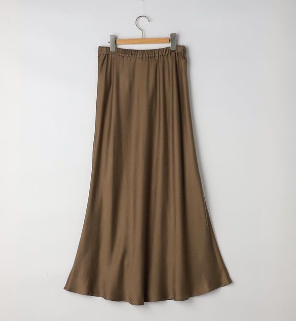 NOLLEY'S sophi「ウォッシャブルキュプラサテンナロースカート」|フレア|