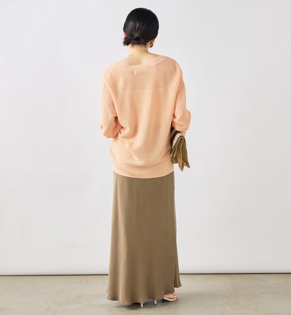NOLLEY'S sophi「ウォッシャブルキュプラサテンナロースカート」|フレア|