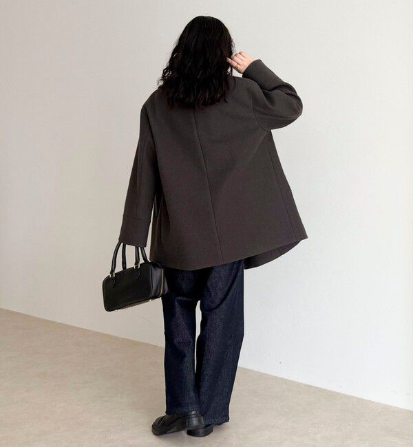 fredy emue「【リバイバル/新色追加】ウール混ミドル丈Pコート」|ピーコート|