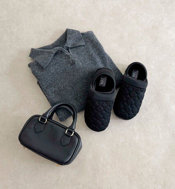 fredy emue「【MEI/メイ】２wayラメモックシューズ」|ローファー|ブラック