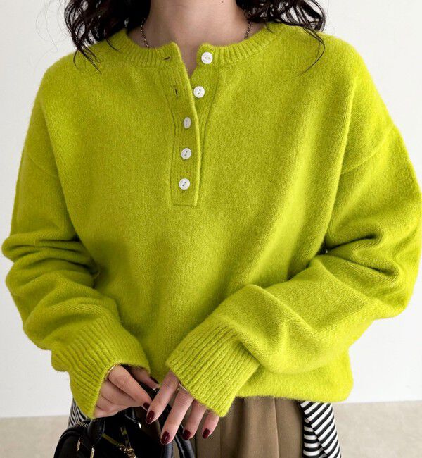 fredy emue「ヘンリーネックニットプルオーバー」|ニット・セーター|