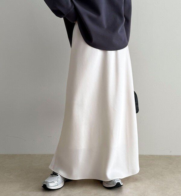 fredy emue「ヘビーサテンバイアススカート」|スカート|