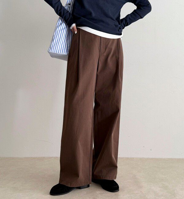 fredy emue「チノタックパンツ」|チノ|ブラウン