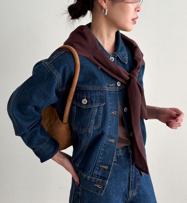 fredy emue「《セットアップ対応》コンパクトデニムジャケット」|デニムジャケット|