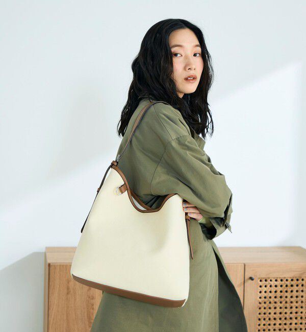 fredy emue「異素材コンビワンハンドルバッグ」|ショルダー・メッセンジャー|