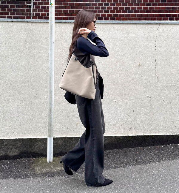 fredy emue「異素材コンビワンハンドルバッグ」|ショルダー・メッセンジャー|