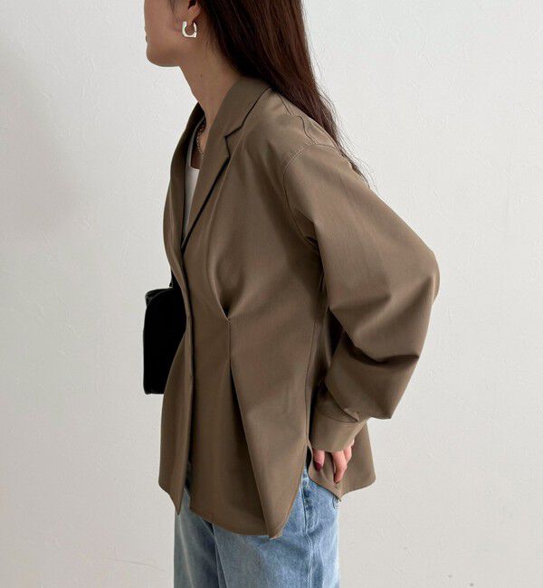 fredy emue「テーラードシャツ」|シャツ・ブラウス|モカ