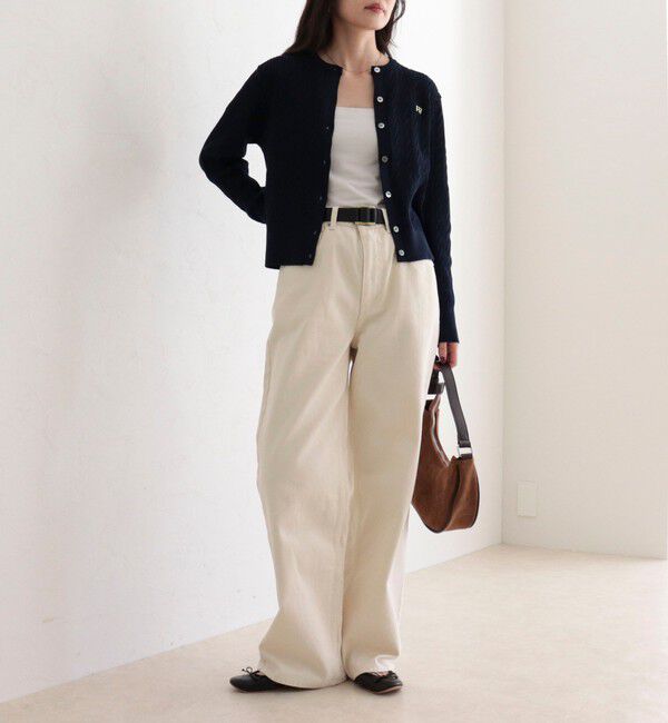 fredy emue「FR刺繍ケーブル柄ニットカーディガン」|カーディガン|