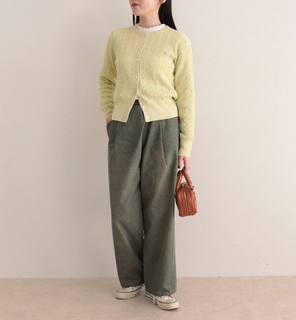 fredy emue「FR刺繍ケーブル柄ニットカーディガン」|カーディガン|