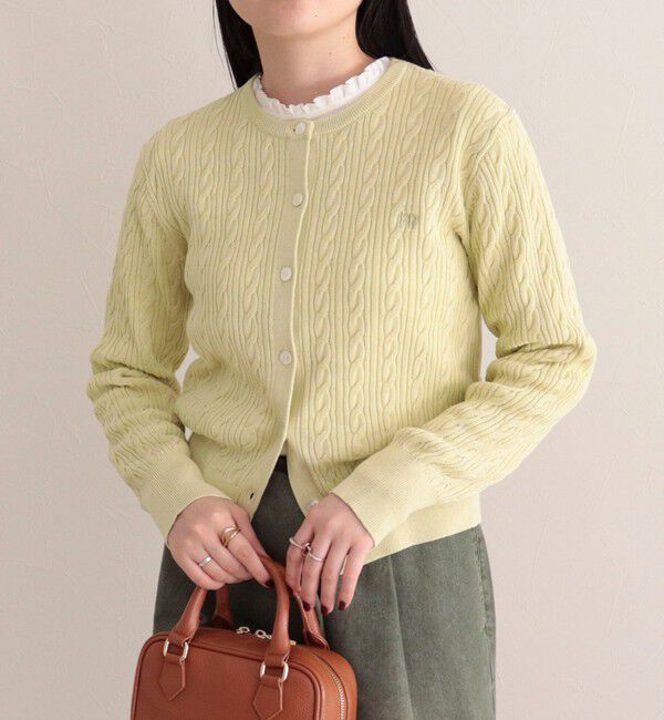 fredy emue「FR刺繍ケーブル柄ニットカーディガン」|カーディガン|