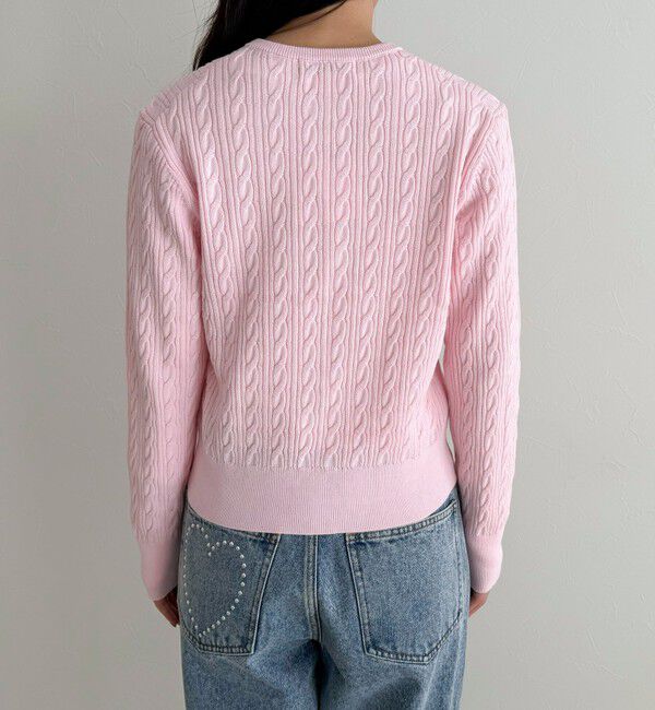 fredy emue「FR刺繍ケーブル柄ニットカーディガン」|カーディガン|