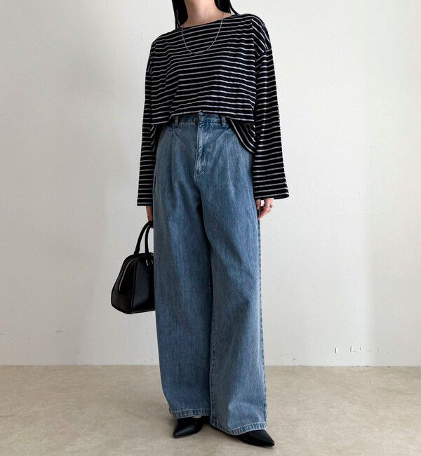 fredy emue「デニムタックスラックス」|デニム|