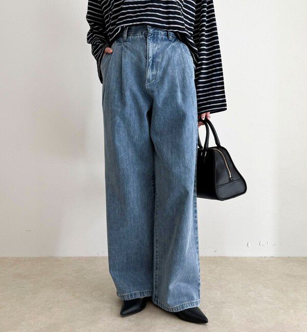 fredy emue「デニムタックスラックス」|デニム|