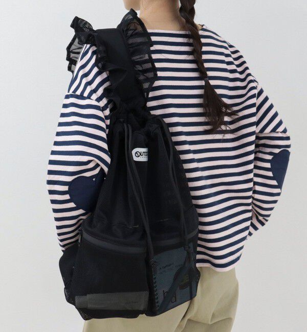 fredy emue「【OUTDOOR PRODUCTS 】メッシュドロストワンショルサック」|リュック|ブラック