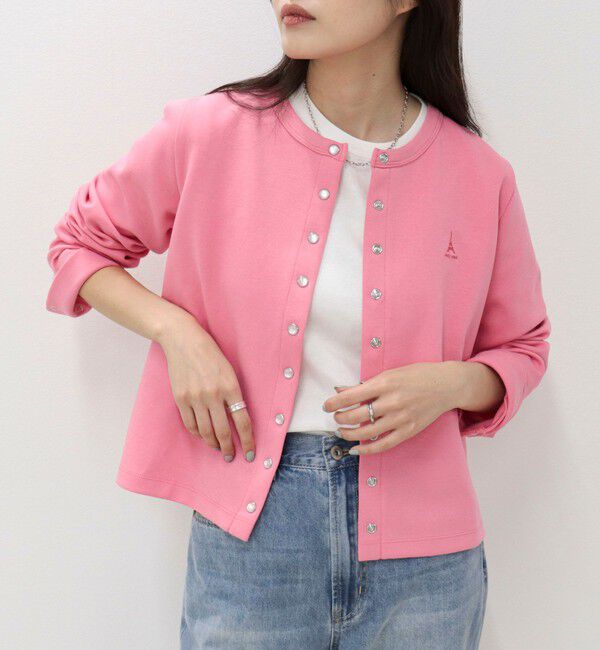 fredy emue「ドット釦ポンチカーディガン」|カーディガン|