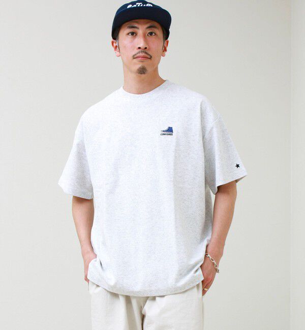 GLOSTER「【CONVERSE】ワンポイント シューズ刺繍Tシャツ」|Tシャツ・カットソー|