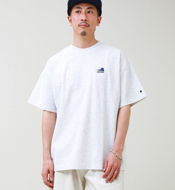 GLOSTER「【CONVERSE】ワンポイント シューズ刺繍Tシャツ」|Tシャツ・カットソー|