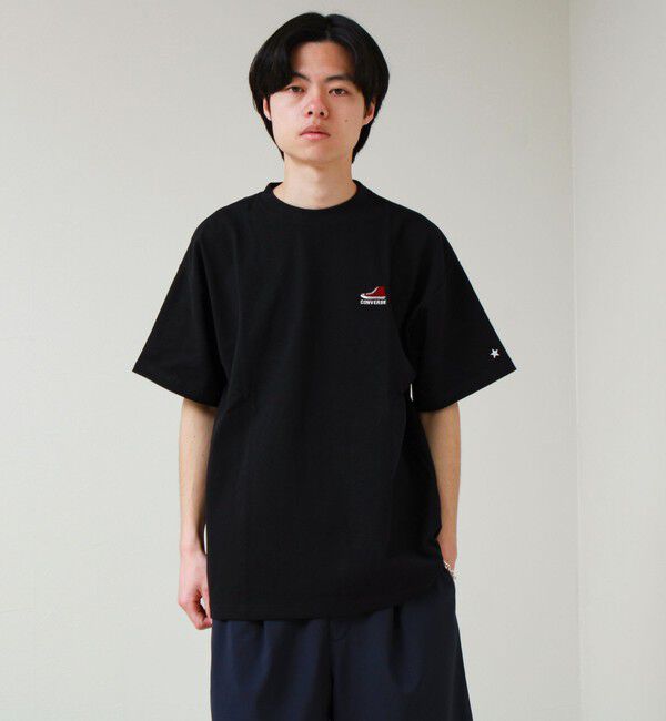GLOSTER「【CONVERSE】ワンポイント シューズ刺繍Tシャツ」|Tシャツ・カットソー|