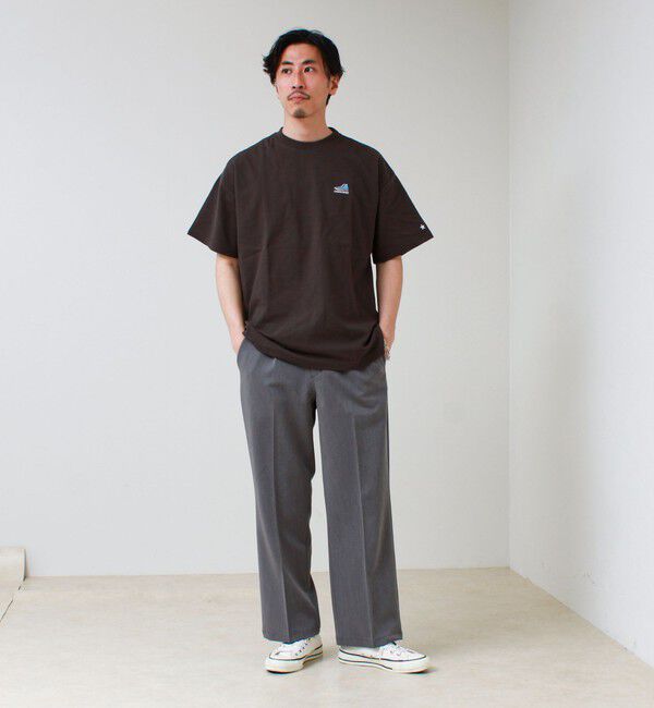 GLOSTER「【CONVERSE】ワンポイント シューズ刺繍Tシャツ」|Tシャツ・カットソー|