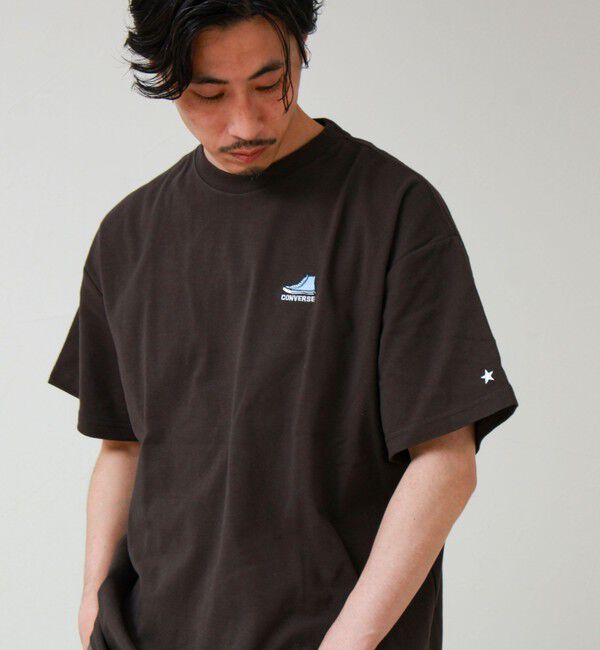 GLOSTER「【CONVERSE】ワンポイント シューズ刺繍Tシャツ」|Tシャツ・カットソー|