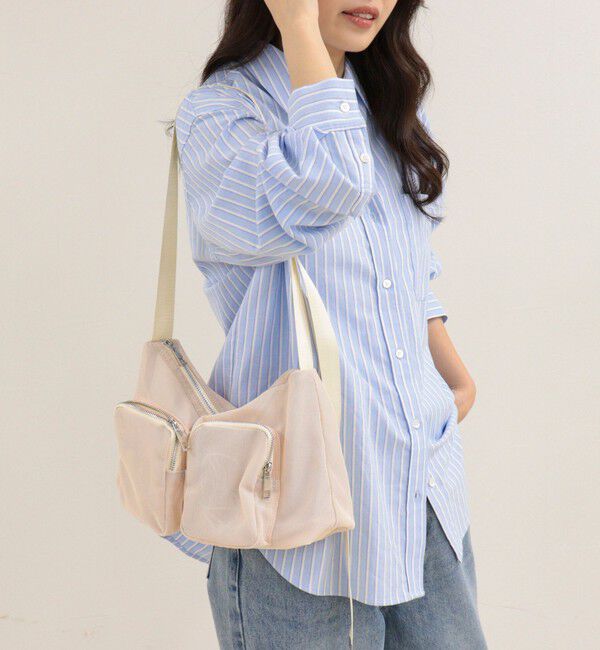 fredy emue「【CONTROL FREAK】メッシュポケットショルダーバッグ」|ショルダー・メッセンジャー|ベージュ