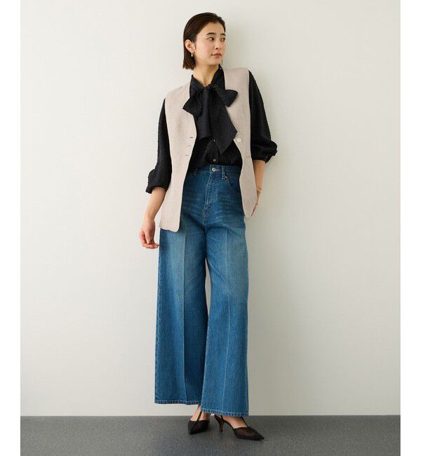 ROPE「リネンスリーブレスジレ/セットアップ対応」|ベスト・ジレ|