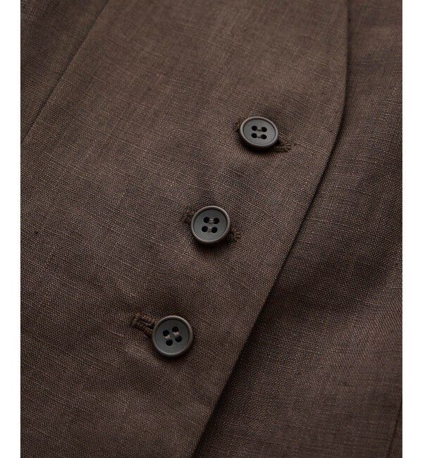 ROPE「リネンスリーブレスジレ/セットアップ対応」|ベスト・ジレ|