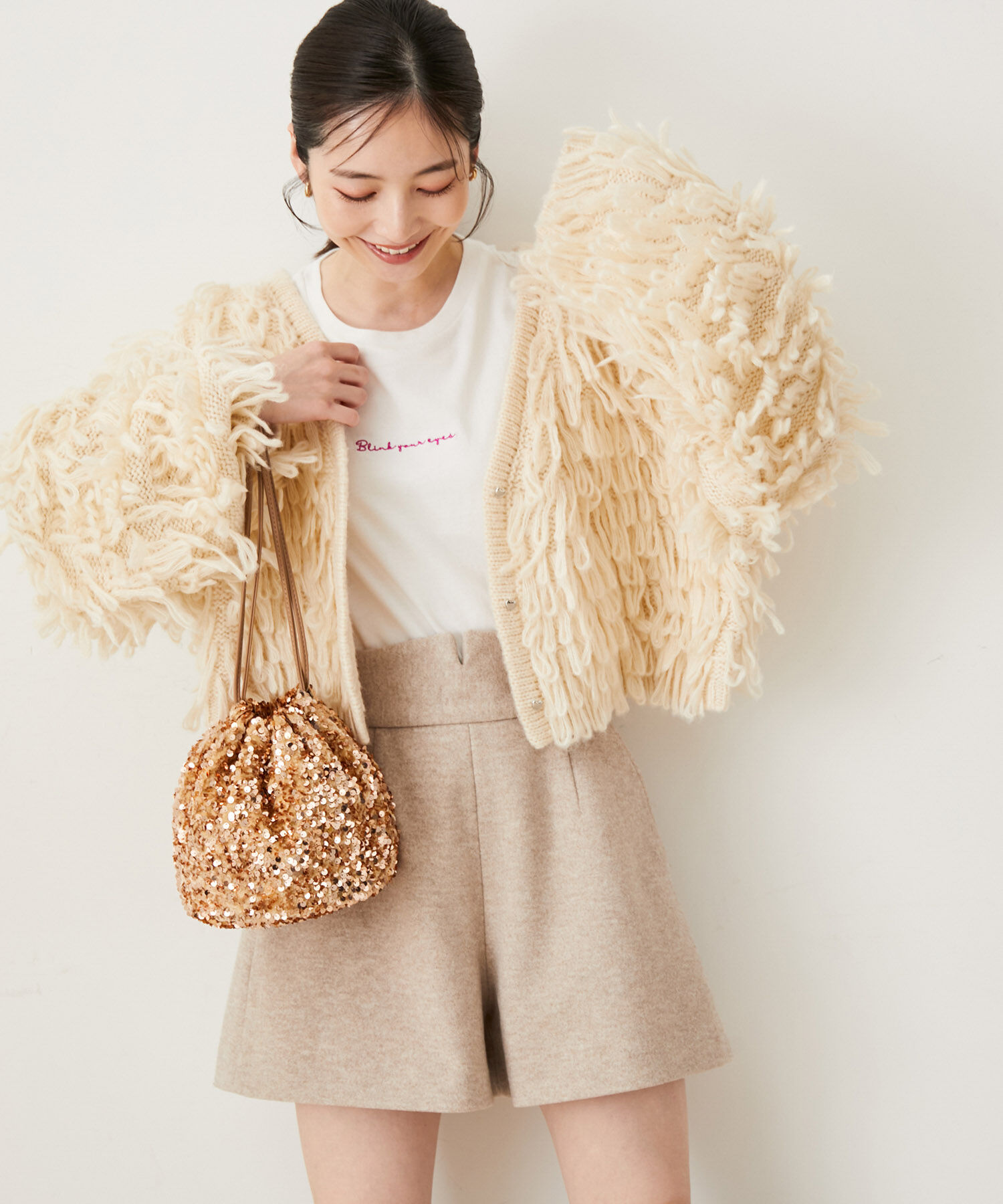 VIS「【STAYC SIEUN / SUMIN着用】【ViVi11月号掲載】ハイウエスト圧縮ショートパンツ」|スラックス|