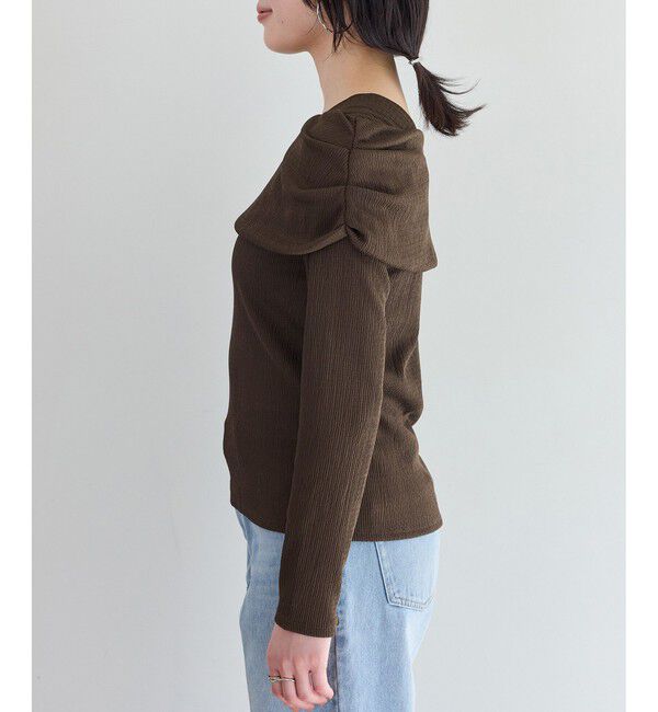 VIS「ジャガードオフショルプルオーバー/イージーケア」|Tシャツ・カットソー|