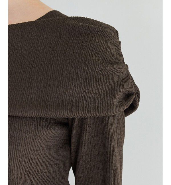 VIS「ジャガードオフショルプルオーバー/イージーケア」|Tシャツ・カットソー|