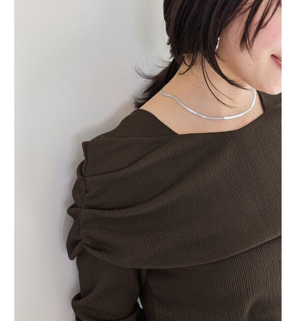 VIS「ジャガードオフショルプルオーバー/イージーケア」|Tシャツ・カットソー|