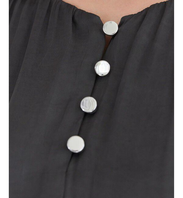 VIS「エアリーサテンハーフスリーブブラウス/イージーケア」|シャツ・ブラウス|