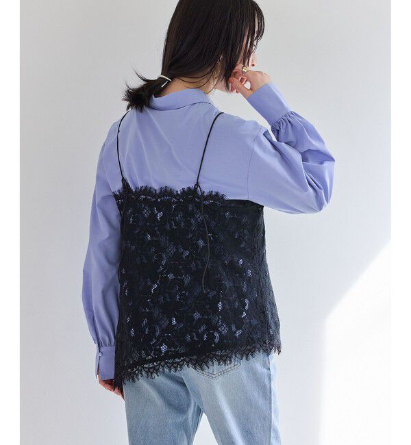 VIS「レースアシンメトリーキャミソール」|キャミソール|