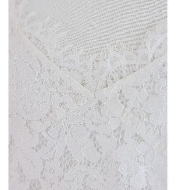 VIS「レースアシンメトリーキャミソール」|キャミソール|