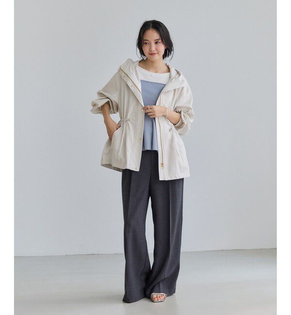 VIS「ペプラムサマーニットドッキングカットソー/イージーケア」|Tシャツ・カットソー|